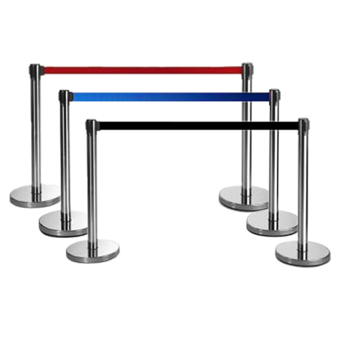 (2–30 Pack) Flexibarrier Belt Stanchion – Eco 2 m – Various Colours