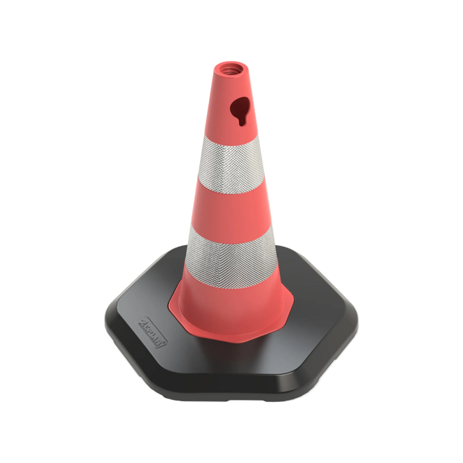 50 cm PVC Traffic Cone - Double Reflective