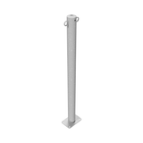 Chain bollard in steel (with 2 eyelets)