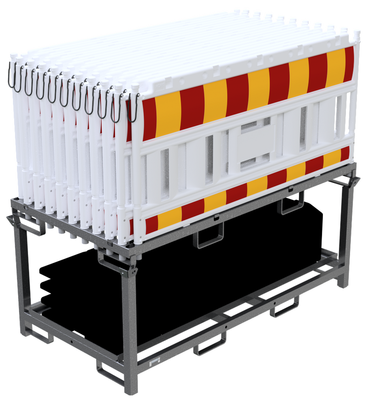 Zaštitna ograda - Euro1 Scandinavia - (40m komplet s panelima, nogama i transportnim stalkom)