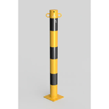 Chain bollard in steel (with 2 eyelets)