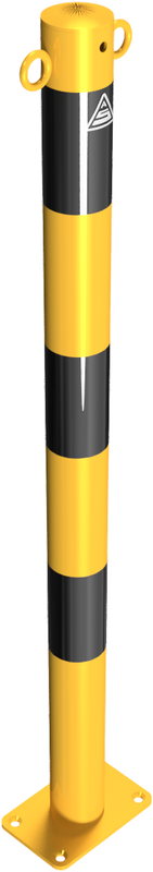 Pilarete com corrente em aço (com 2 olhais)