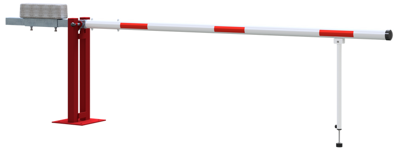 Rampna barijera s protuutegom i okretnim stupom – vruće pocinčana