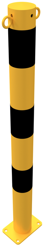Pilarete com corrente em aço (com 2 olhais)