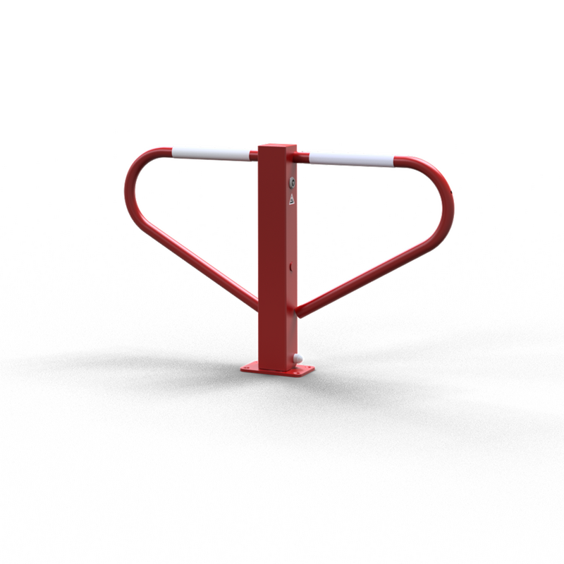 Sklopiva parkirališna barijera s trokutastom bravom