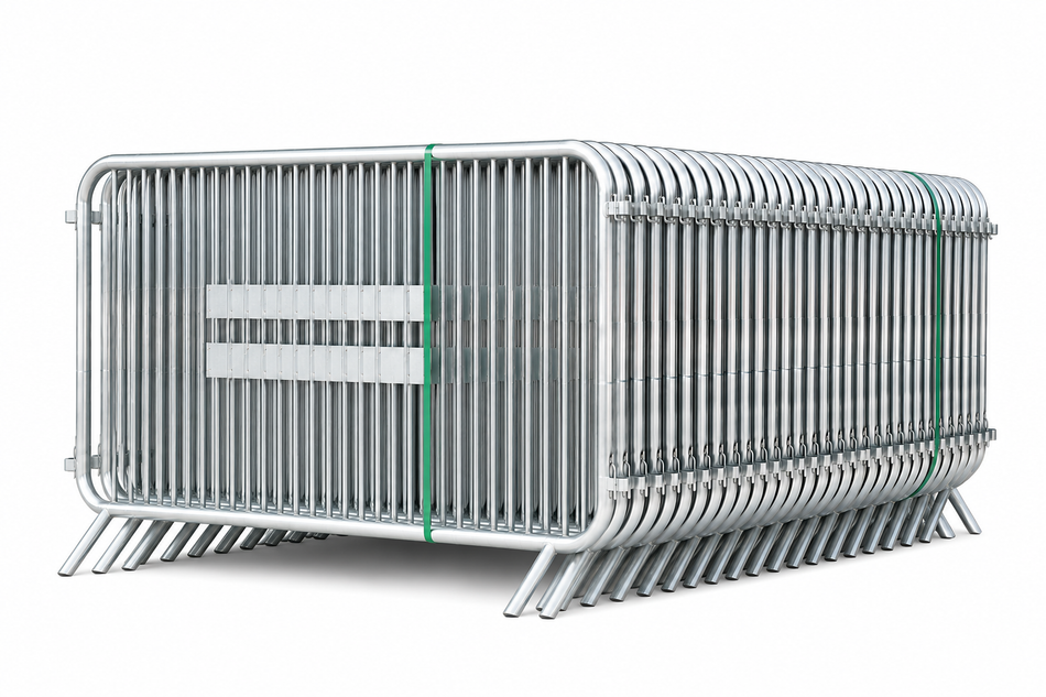 Flexibarrier Yleisöaita - Basic - Kiinteä Jalka, X-Large-paketti (115m) ilman Heijastimia