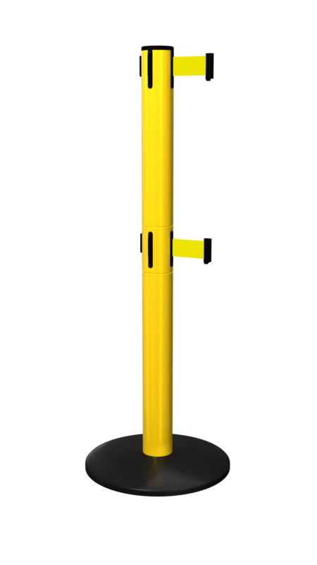 FlexiBarrier Κολωνάκι με ιμάντα - Safety Pro Twin - (ιμάντας 2x4.9m)