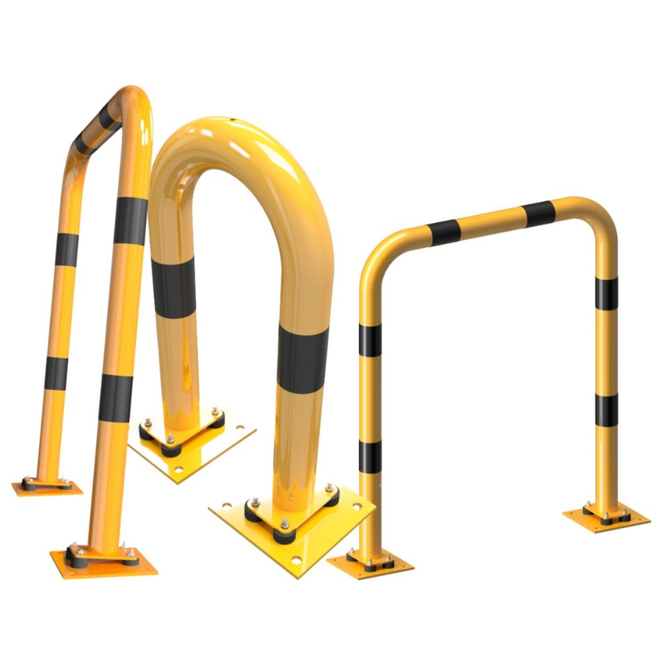 Ütközésvédő ív, rugalmas, dönthető - tömör - Ø 76 mm