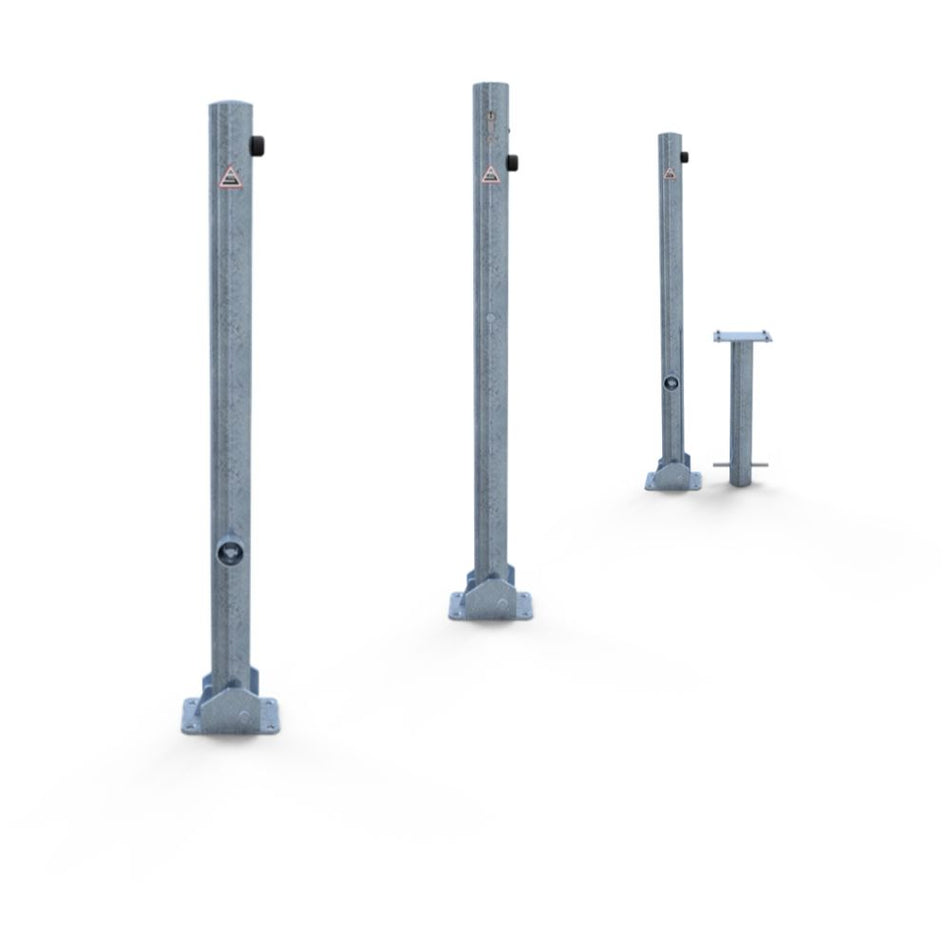Galvanized Foldable bollards (various models)