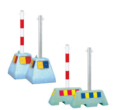 Lančani stupići za betonsku bazu – 1000 mm – Pocinčani čelik