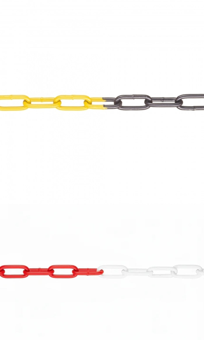 Lanac za zaprečivanje od čelika, pocinčan (15m, razne boje)