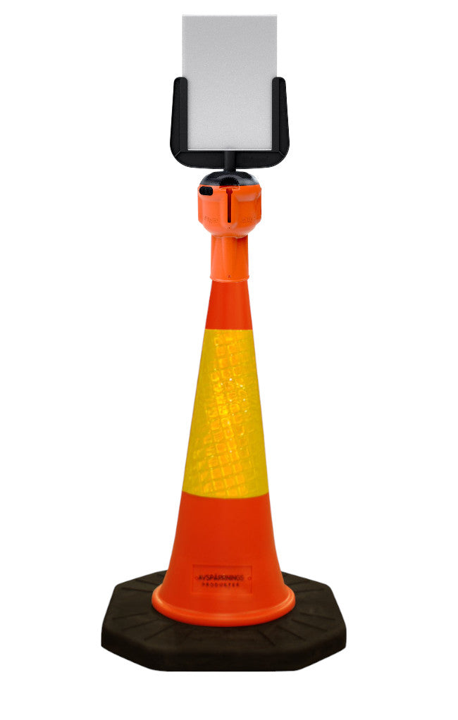 Traffic Cone Sign Kit – Sign Holder + Standard Cone (100 cm)