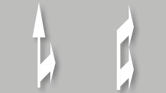 PREMARK® – Symbol (dvojitá šipka – rovně, vlevo, vpravo)
