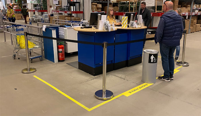 FlexiBarrier Stupić s trakom - Eco - (2m traka)