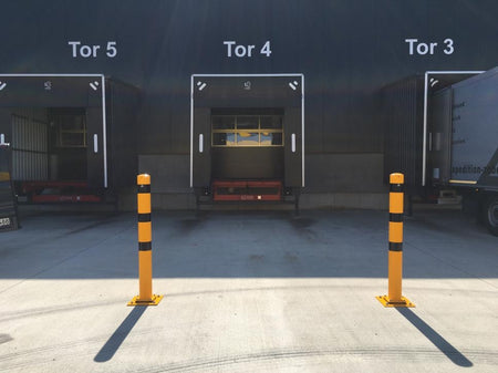 Crash-Proof – Tiltable Bollards with Welded Steel Cap