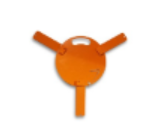 Bază din oțel cu 3 picioare și blocare de siguranță