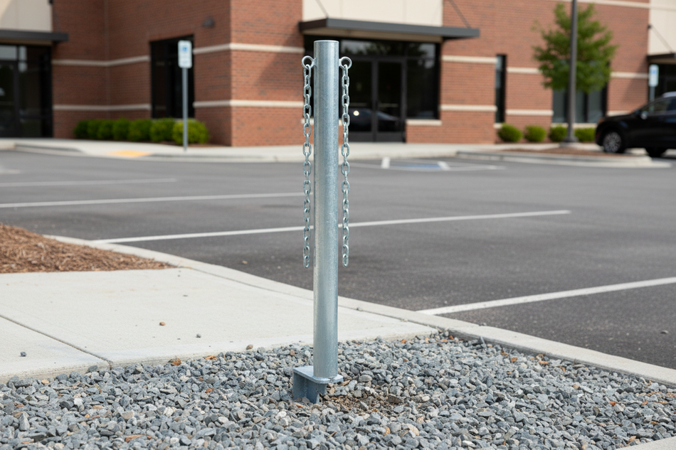 Čelični lanac Stupići sa šiljkom za tlo – Ø60 mm