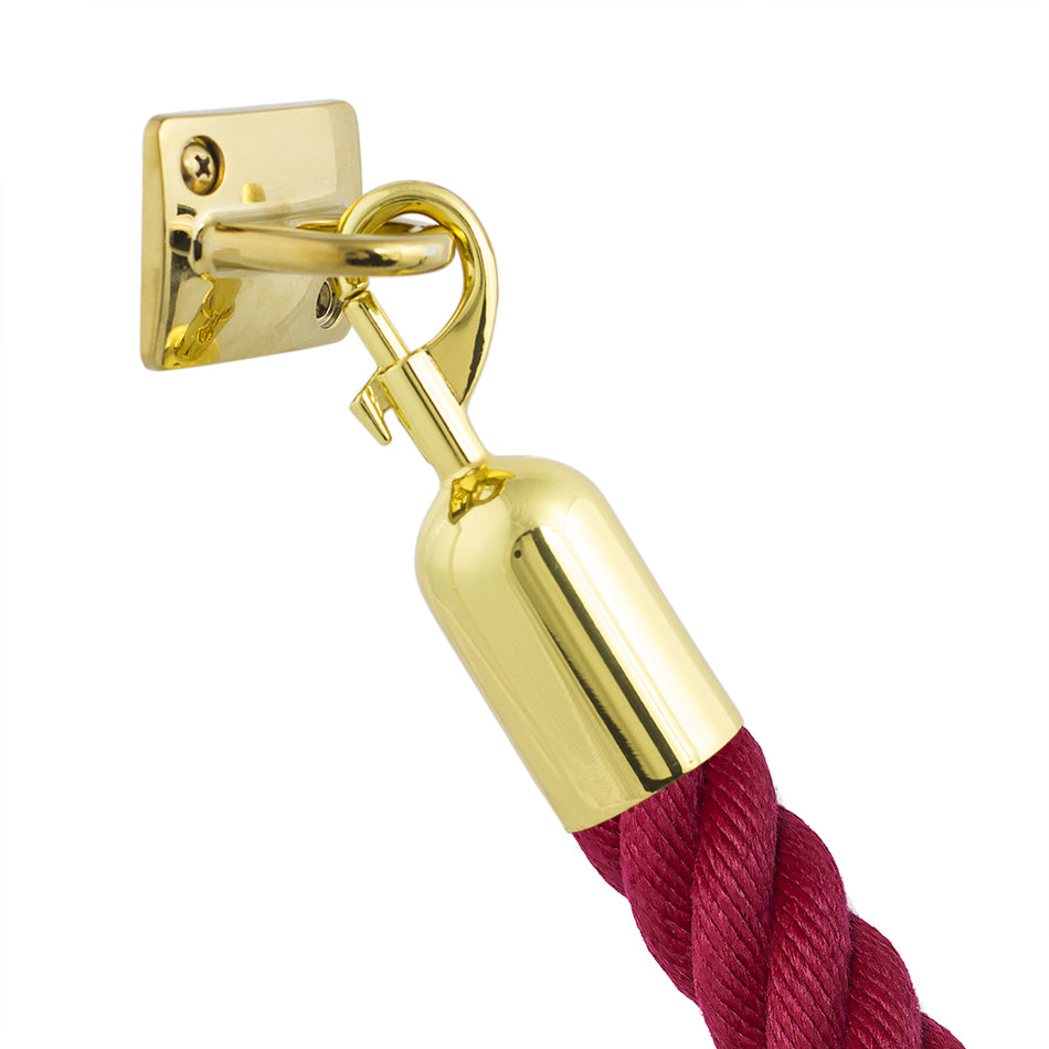 Zidna ploča za užad za zaprečivanje s završetkom na kopču